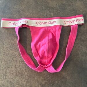 Men’s pink, Calvin Klein Jock size small